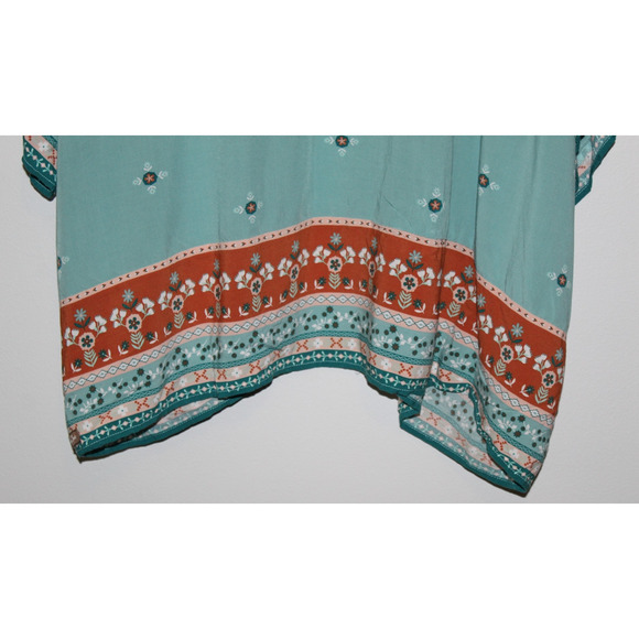 Matilda Jane Days Like This Kimono Open Front Floral Teal Top Womens Size XS / S - Picture 7 of 8